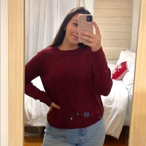 Dark Red Sweater